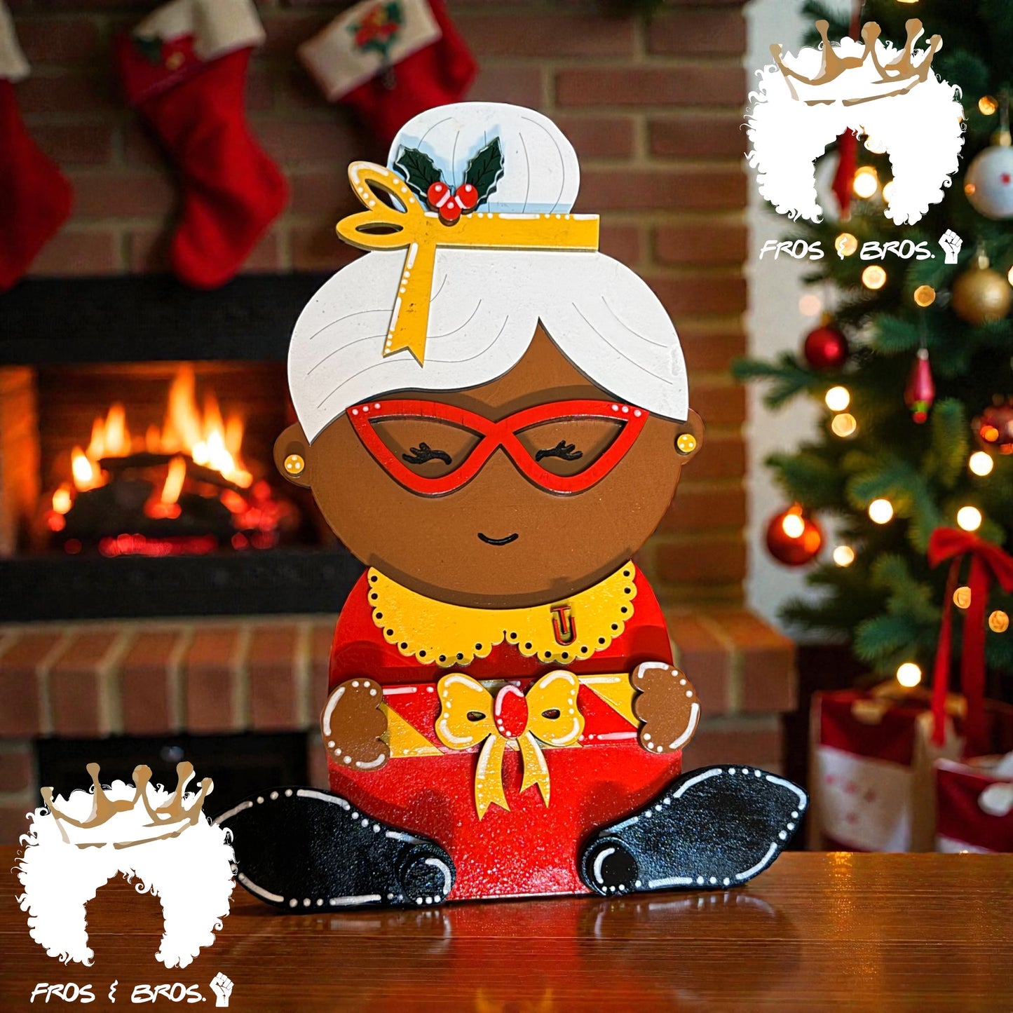 Custom School Spirit Holiday Shelf Sitter Set
