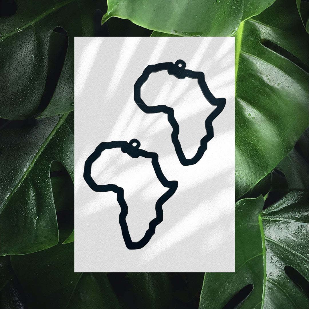 Africa Outline Earrings