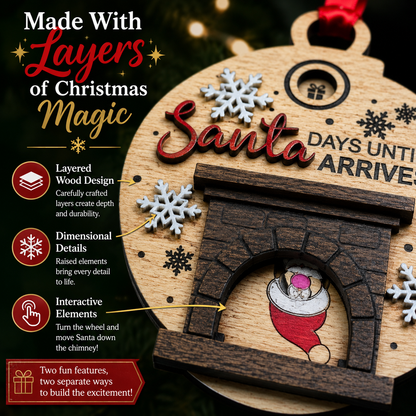 “Days Until Santa Arrives” Countdown Ornament