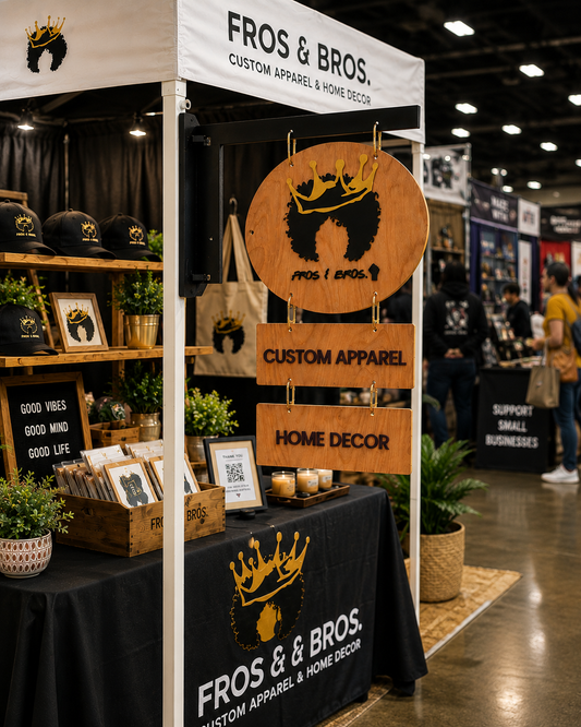 Modular Vendor Booth Hanging Sign System