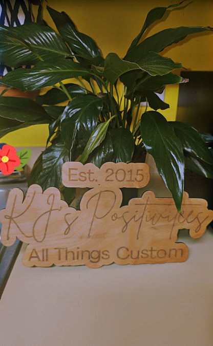 Custom Name & Logo Wall Signs