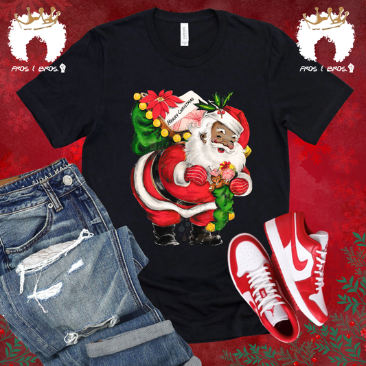 Retro Santa Christmas Tee