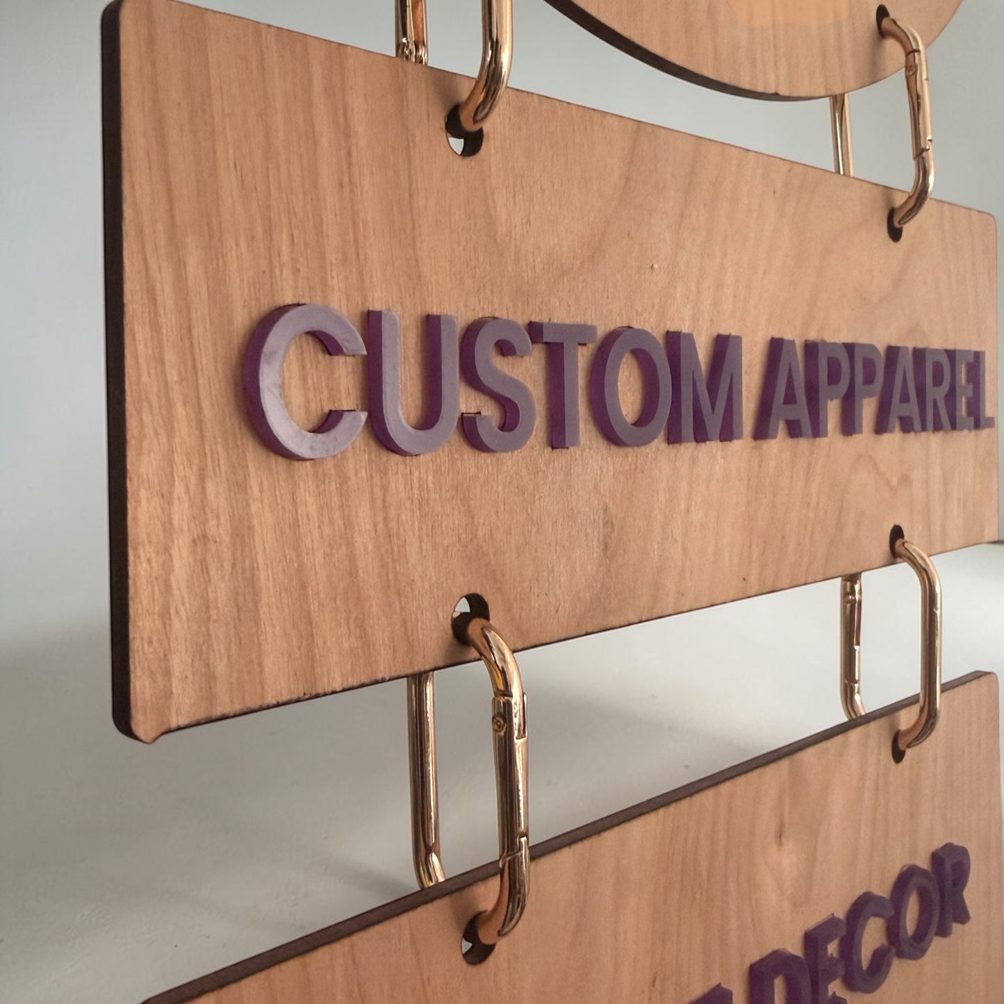 Modular Vendor Booth Hanging Sign System
