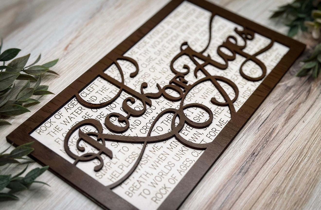 Layered Hymn Wall Art