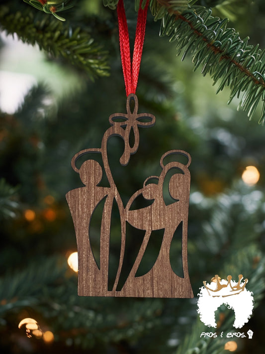 Abstract Nativity Ornament