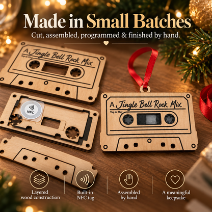 Personalized NFC Cassette Ornament