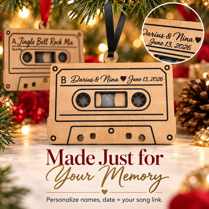 Personalized NFC Cassette Ornament