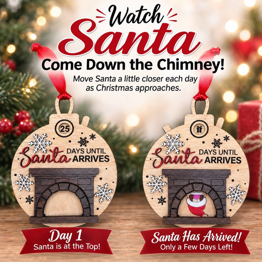 “Days Until Santa Arrives” Countdown Ornament