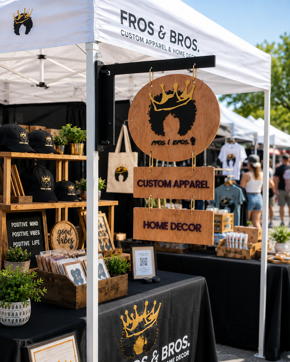 Modular Vendor Booth Hanging Sign System