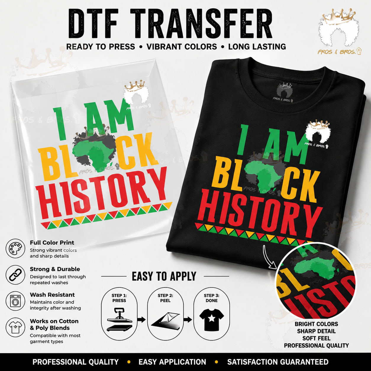 I Am Black History v2 – DTF Transfer