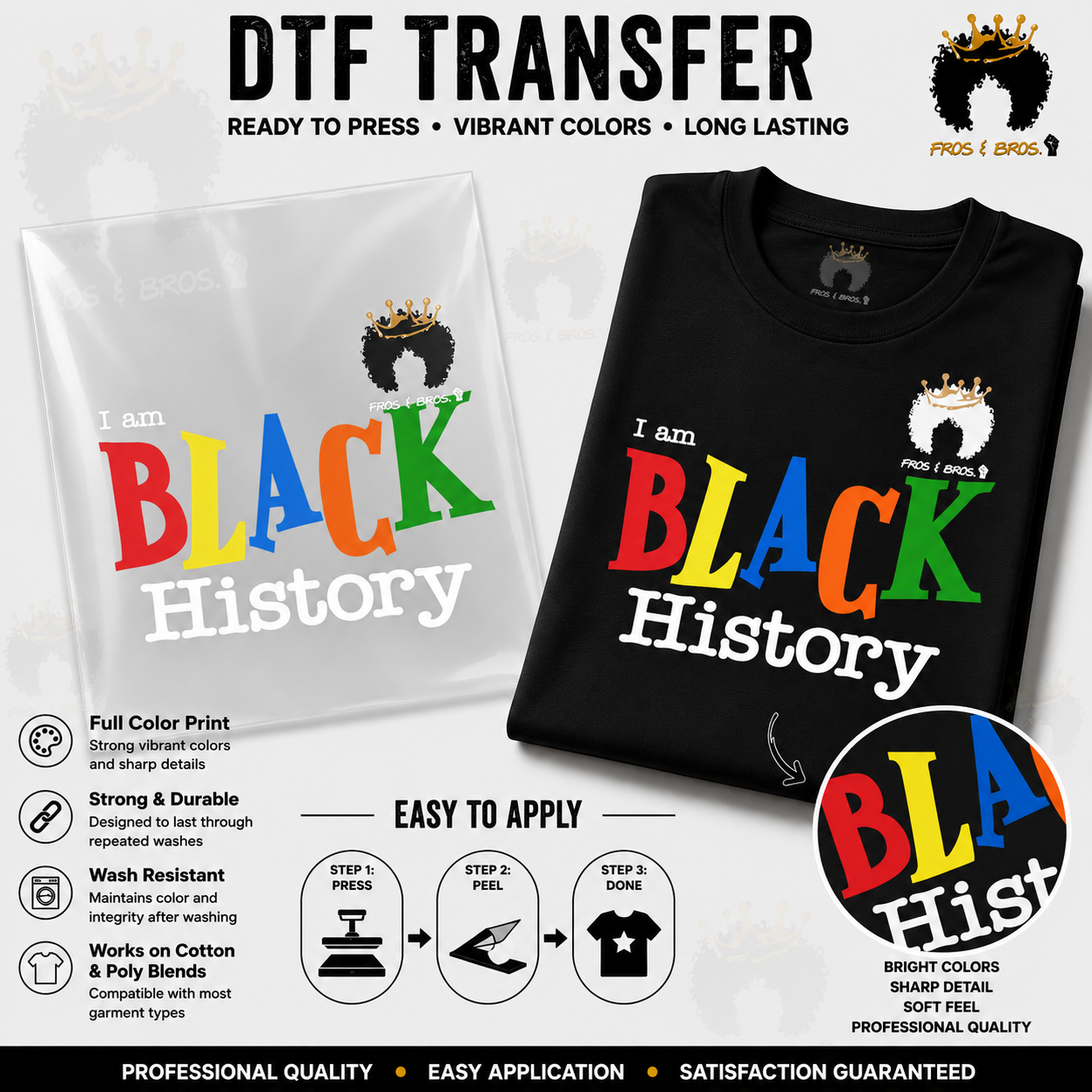 I Am Black History – DTF Transfer
