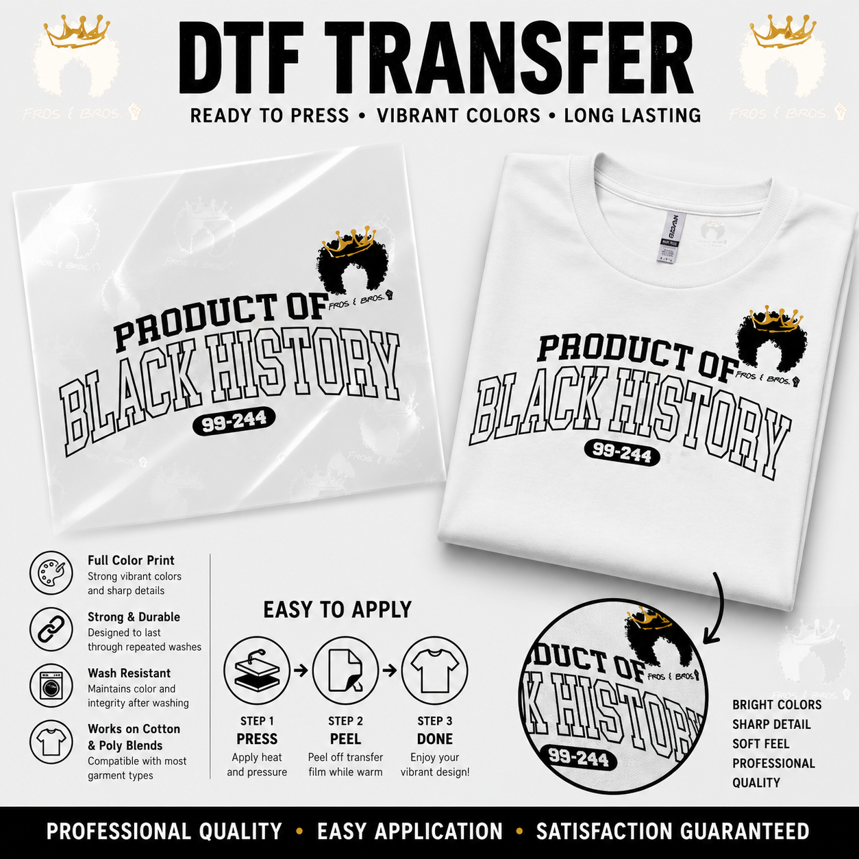 Product of Black History – DTF Transfer