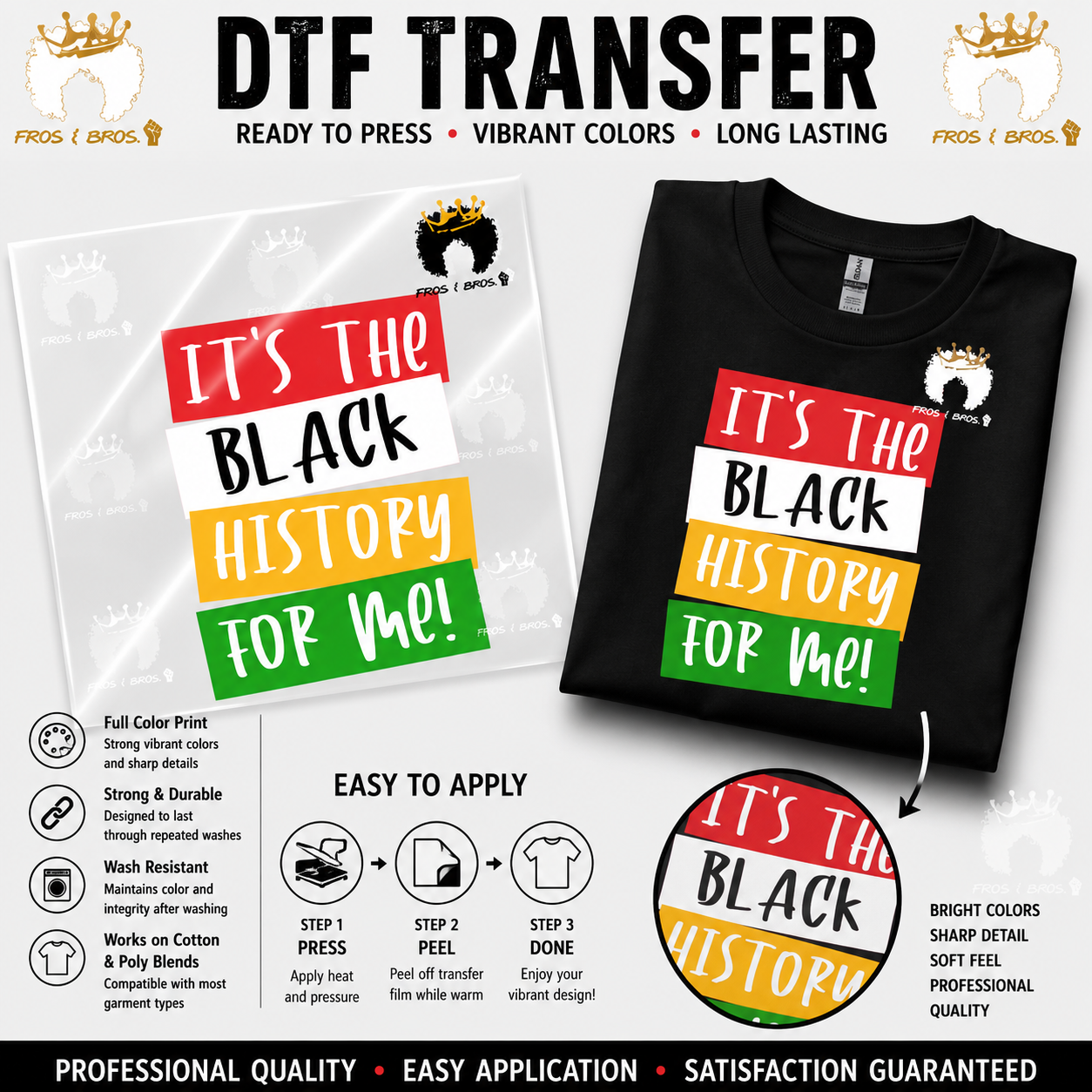 It's the Black History for Me – DTF Transfer