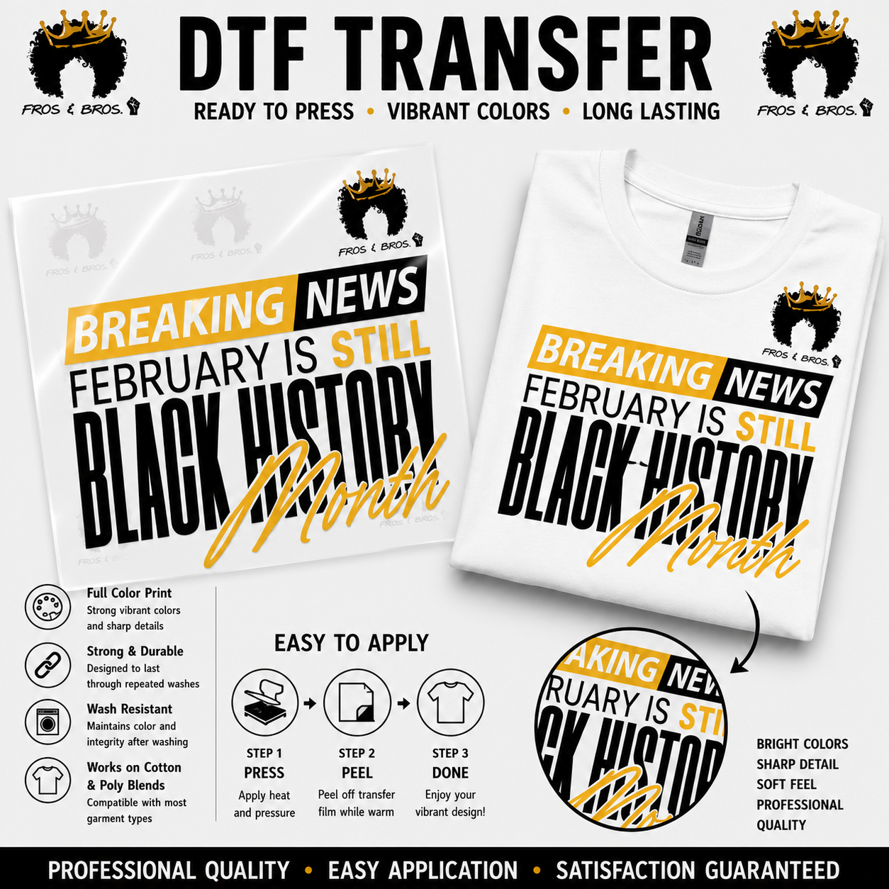 Breaking News: February Is Still Black – DTF Transfer