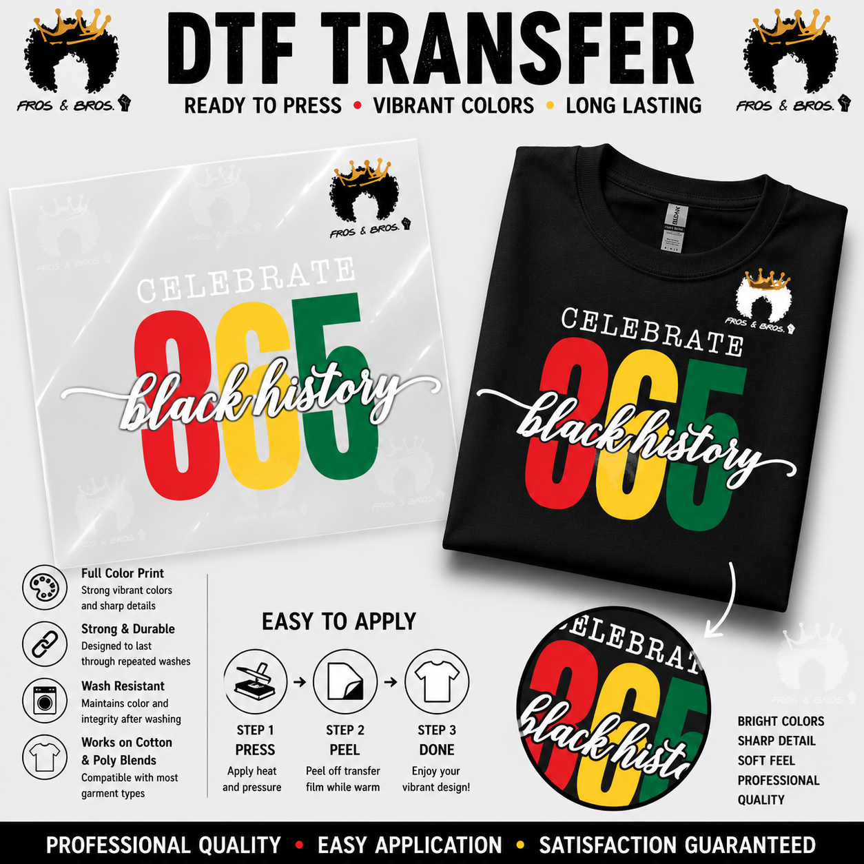 Celebrate Black History 365 – DTF Transfer