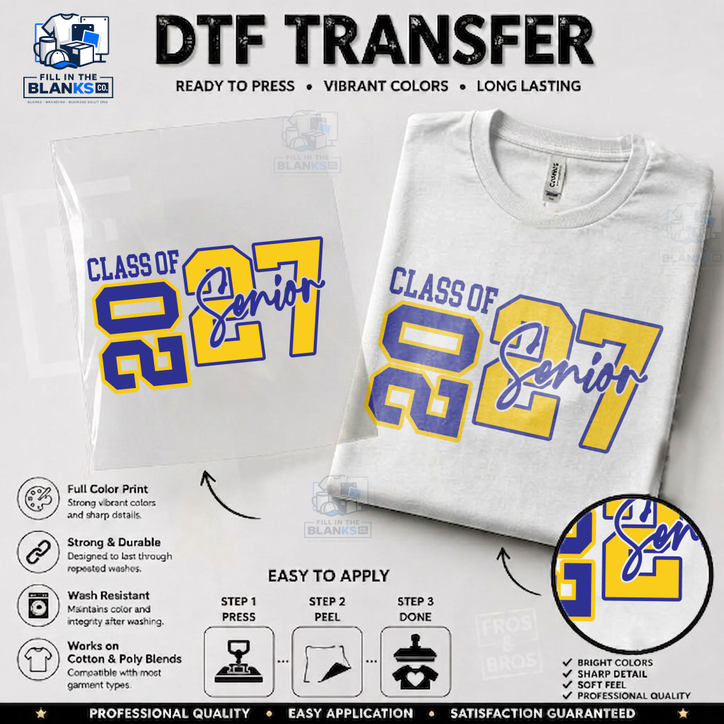 Class of 2027 Classic DTF Transfer