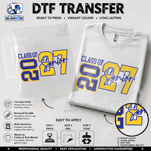 Class of 2027 Classic DTF Transfer