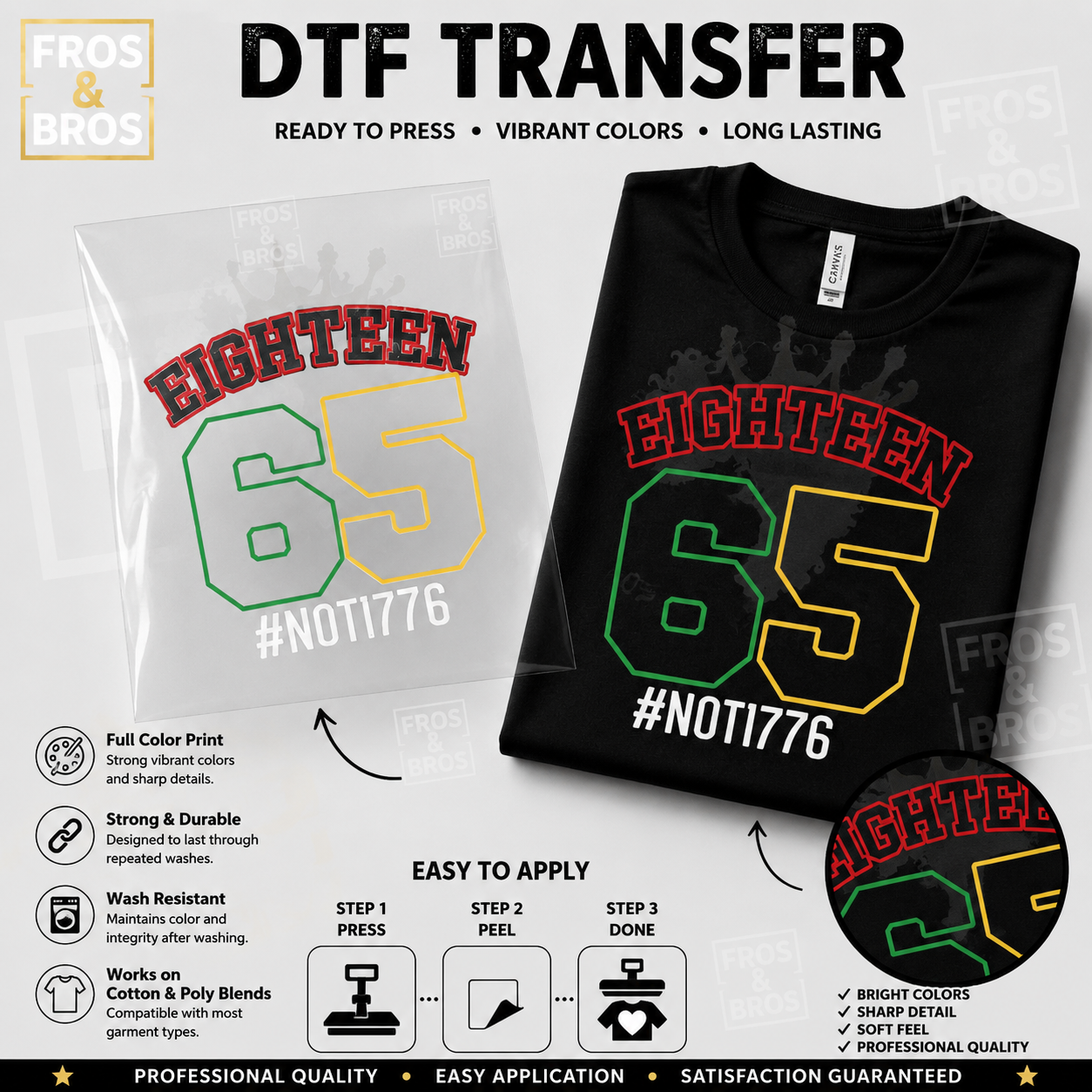 Eighteen 65 DTF Transfer