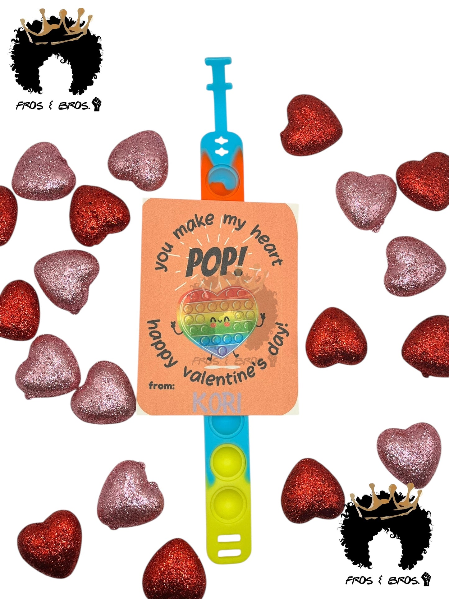 Pop-It Valentine Card Set (Set of 4)