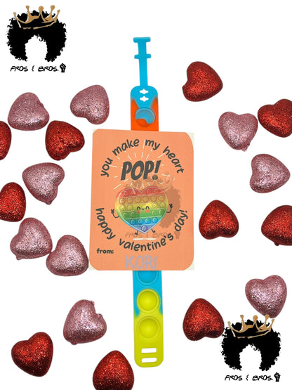 Pop-It Valentine Card Set (Set of 4)