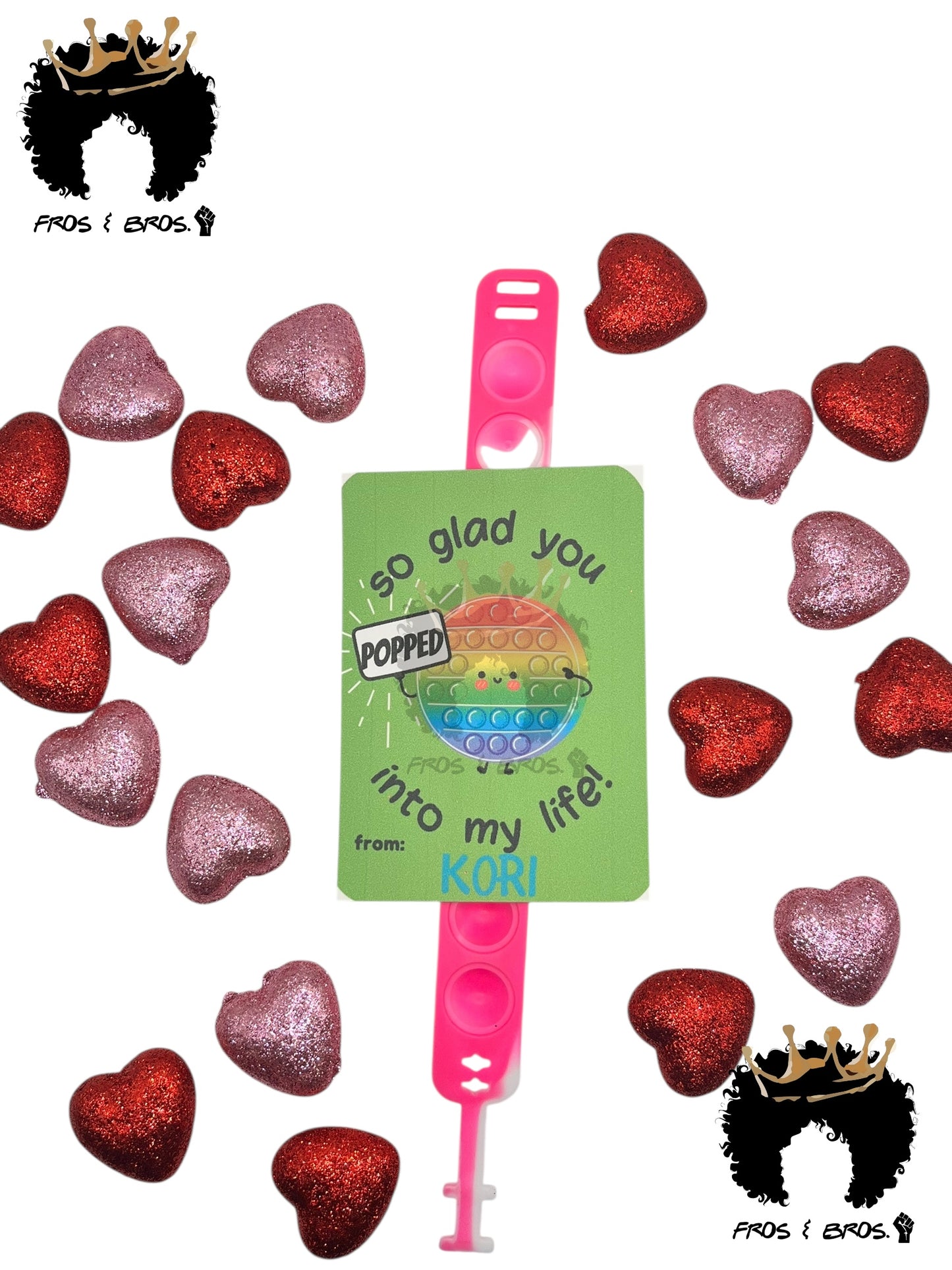 Pop-It Valentine Card Set (Set of 4)