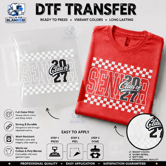Senior 2027 Raceway DTF Transfer