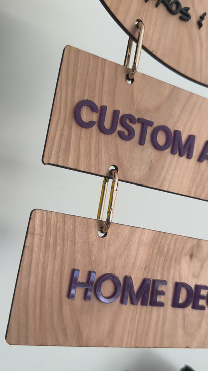 Modular Vendor Booth Hanging Sign System
